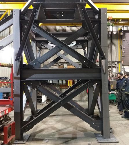 During pre-assembly in the factory